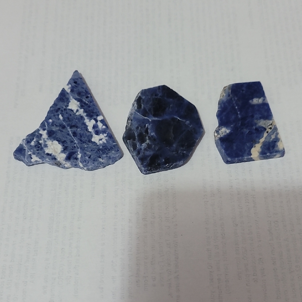 Flat Faceted Slab Sodalite Beads